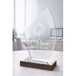 Trofeos de madera y acrílico Juan