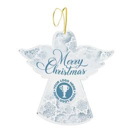 Adorno Navideño de Ángel Personalizado con Impresión