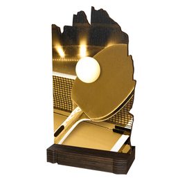 Trofeo Clásico Shard de Madera Ecológico para Tenis de Mesa
