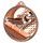 Medalla Clásica de Gimnasia con Textura 3D en Bronce