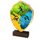 Trofeo Arden de Madera Real con Escudo de Triatlón