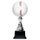 Trofeo de Béisbol Conroe Plata y Blanco