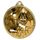 Medalla Clásica de Danza Irlandesa con Textura 3D en Oro