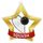 Medalla Mini Estrella de Acrílico Oro para Squash