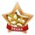 Medalla Mini Estrella de Acrílico Bronce para Drama