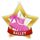 Medalla Mini Estrella de Acrílico Oro para Ballet
