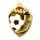 Medalla Clásica de Fútbol Soccer Molten de Acero Inoxidable Fundido