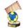 Trofeo Grove de Madera Real para Balonmano