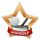 Medalla Mini Estrella de Acrílico Bronce para Mini Golf