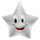 Medalla Mini Estrella de Acrílico Plata de Happy Face