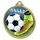 Medalla de Oro con Textura de Bota y Balón de Fútbol en Impresión 3D