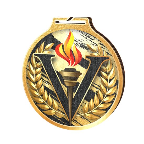 Medalla Habitat de Madera Ecológica de Victoria Oro