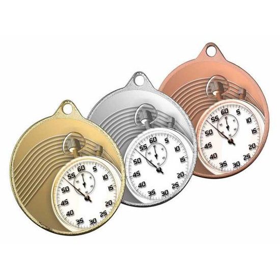 Medalla Barnet Clásica con Textura e Impresión 3D MaxMedal para Atletismo