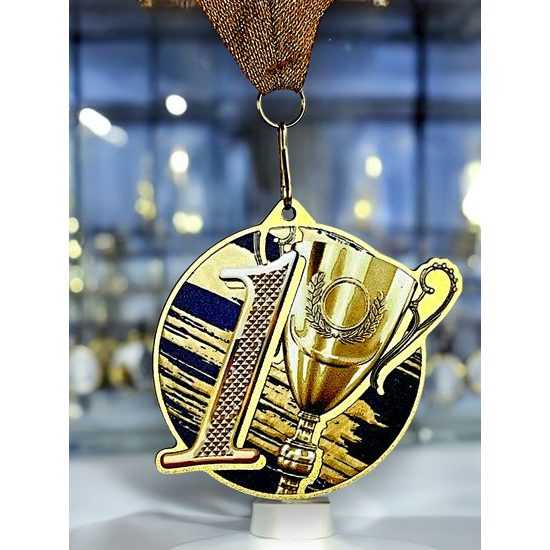 Medalla metálica para colocar acero inoxidable