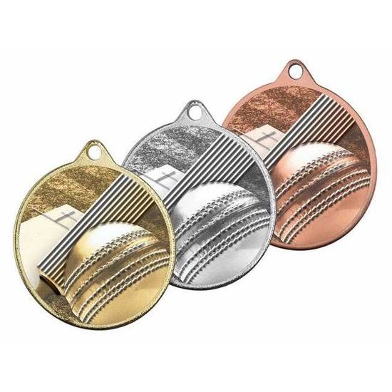 Medalla Barnet Clásica con Textura e Impresión 3D MaxMedal para Cricket