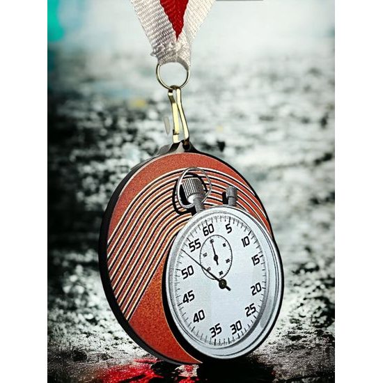 Medalla de Atletismo Rincon en Acrílico Negro