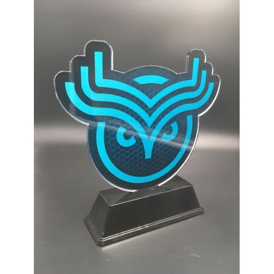 Premio Personalizado con Logo Edison de Acrílico