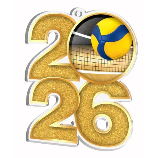Medalla de Acrílico para Voleibol 2026