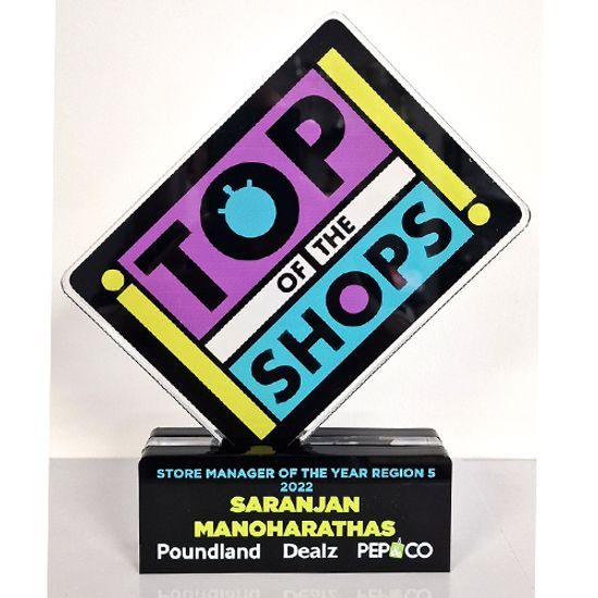 Premio Personalizado de Acrílico Fleming