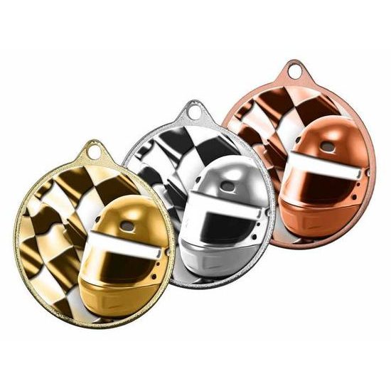 Medalla Barnet Clásica con Textura e Impresión 3D MaxMedal para Motosport