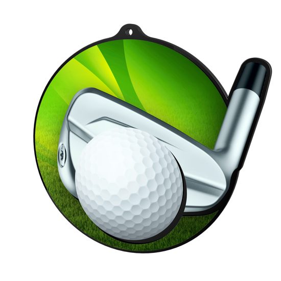 Medalla de Golf Rincon en Acrílico Negro