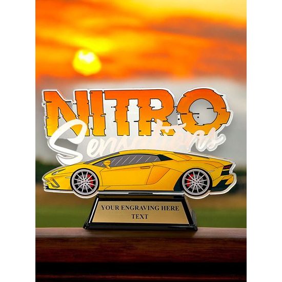 Premio Personalizado de Acrílico Edison Vehicle