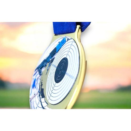 Medalla de Impresión Texturizada 3D de Color Sacul para Tiro