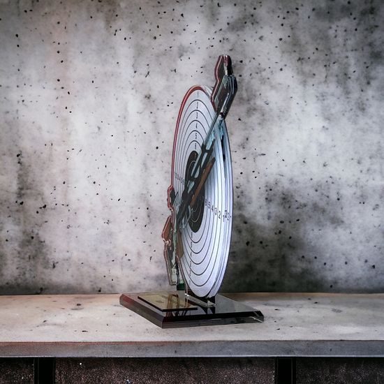 Trofeo Acrílico Cannes de Tiro con Rifle