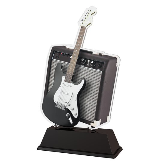 Trofeo Acrílico Ostrava para Guitarra Eléctrica