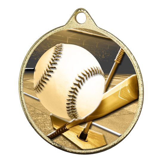 Medalla Barnet Clásica con Textura e Impresión 3D MaxMedal para T-ball