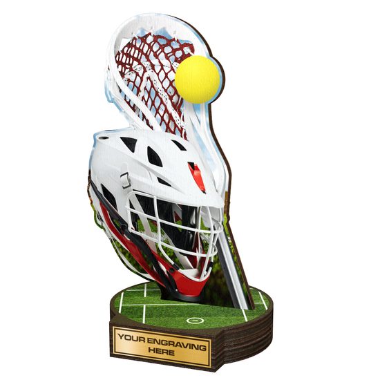 Trofeo Grove de Madera Real para Lacrosse