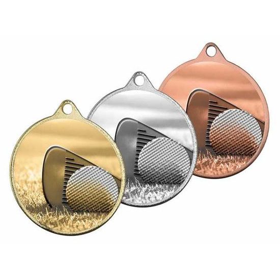 Medalla Barnet Clásica con Textura e Impresión 3D MaxMedal para Golf