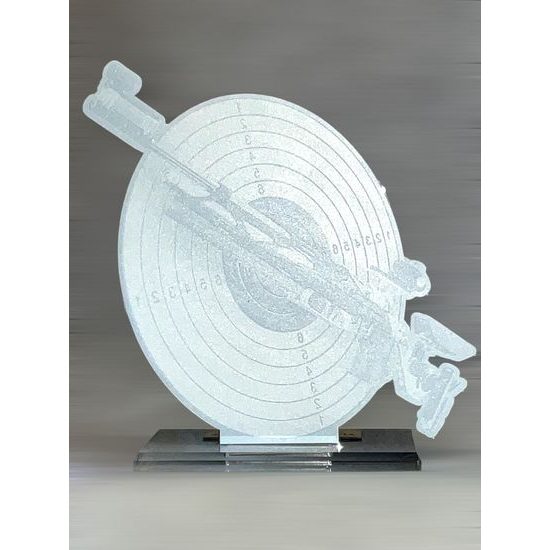 Trofeo Acrílico Cannes de Tiro con Rifle