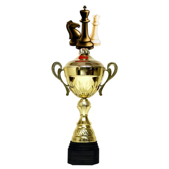 Copa Metálica Minot de Ajedrez Oro