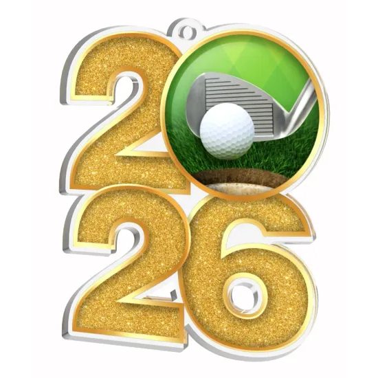 Medalla de Acrílico Golf 2026