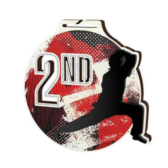 Medalla Highgrove Fusion para Artes Marciales Plata - 2do Lugar