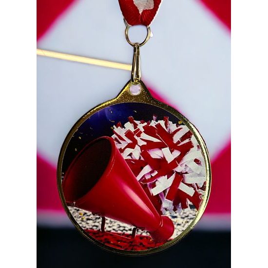 Medalla Barnet con Textura e Impresión 3D MaxMedal para Porristas