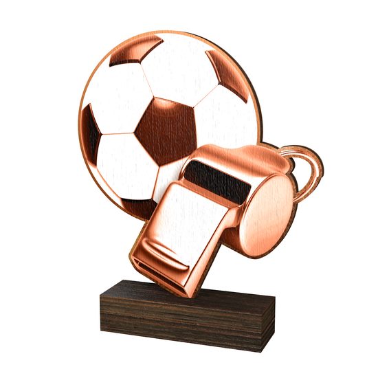 Trofeo de Madera Sierra para Árbitro de Fútbol - Clásico