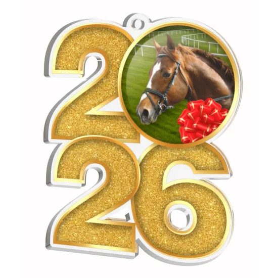 Medalla de Acrílico para Carreras de Caballos 2026