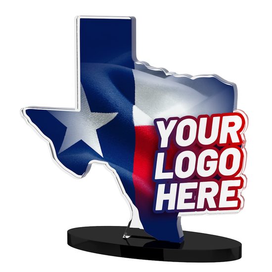 Premio de Acrílico Personalizado con Contorno de Estado/Condado