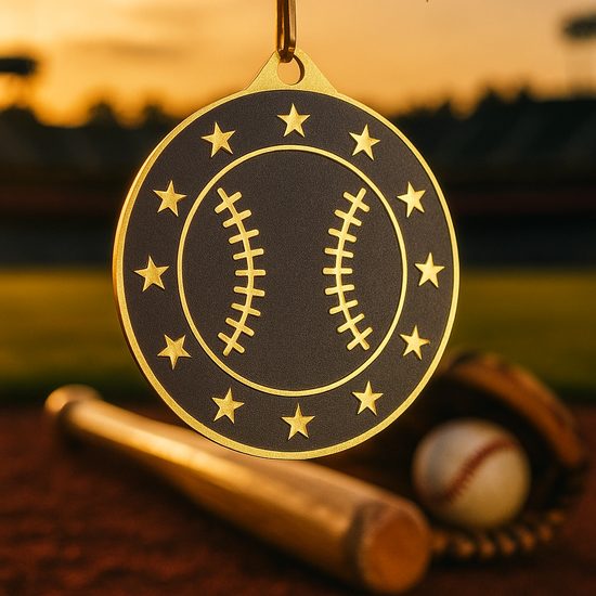Medalla de Béisbol Valor de Acero Inoxidable