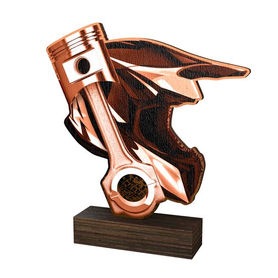 Trofeo de Madera Real Sierra para Motocross - Clásico