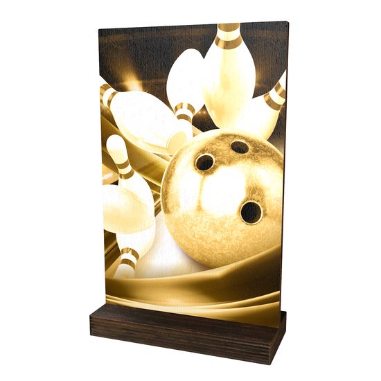 Trofeo Sherwood de Madera Ecológico para Boliche Clásico