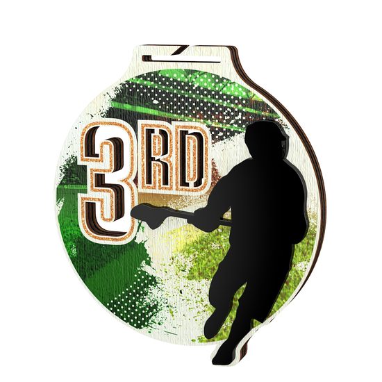 Medalla Highgrove Fusion para Lacrosse Bronce - 3er Lugar