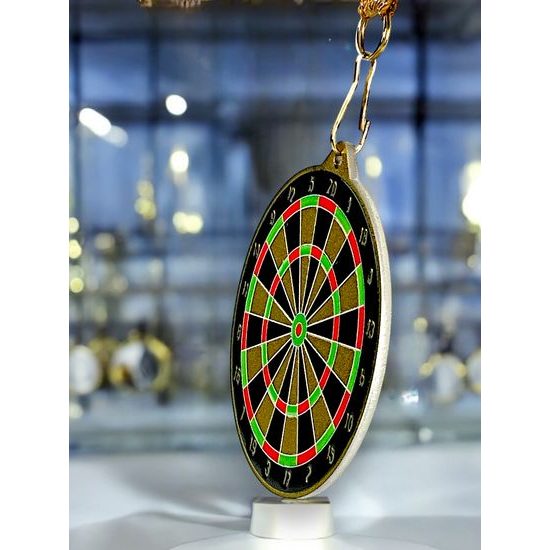 Medalla metálica para dardos acero inoxidable