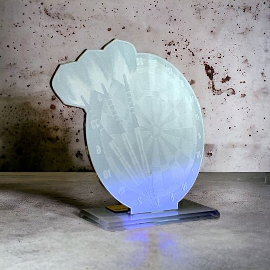 Trofeo Acrílico Cannes para Dardos