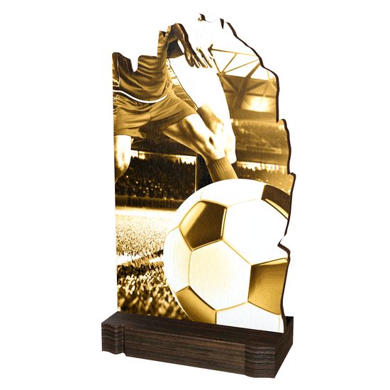 Trofeo Clásico Shard de Madera Ecológico para Fútbol Soccer