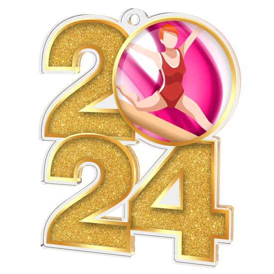 Medalla de Gimnasia 2024 de Acrílico