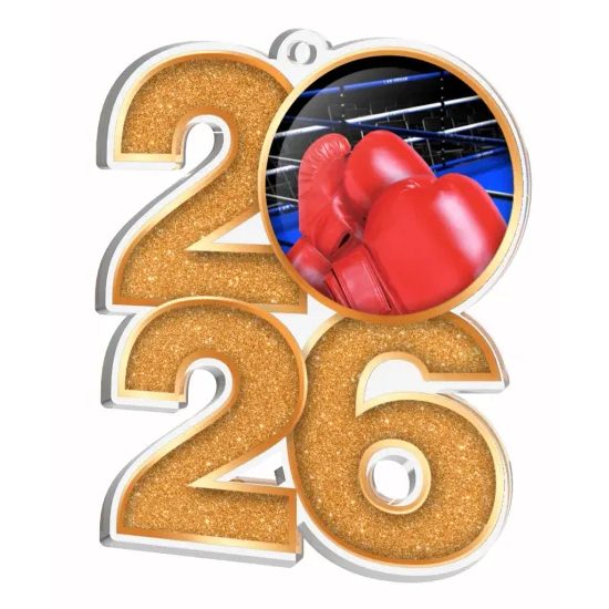 Medalla de Boxeo 2024 de Acrílico