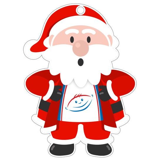 Medalla de Acrílico Personalizada de Revelación de Camisa de Santa